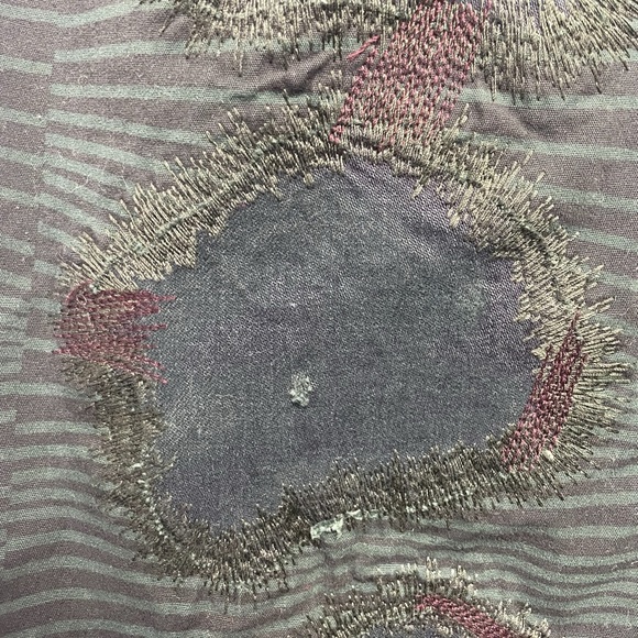 Vintage Y2K Custo Barcelona distressed low rise chino maxi skirt green stripe XS - Picture 3 of 10